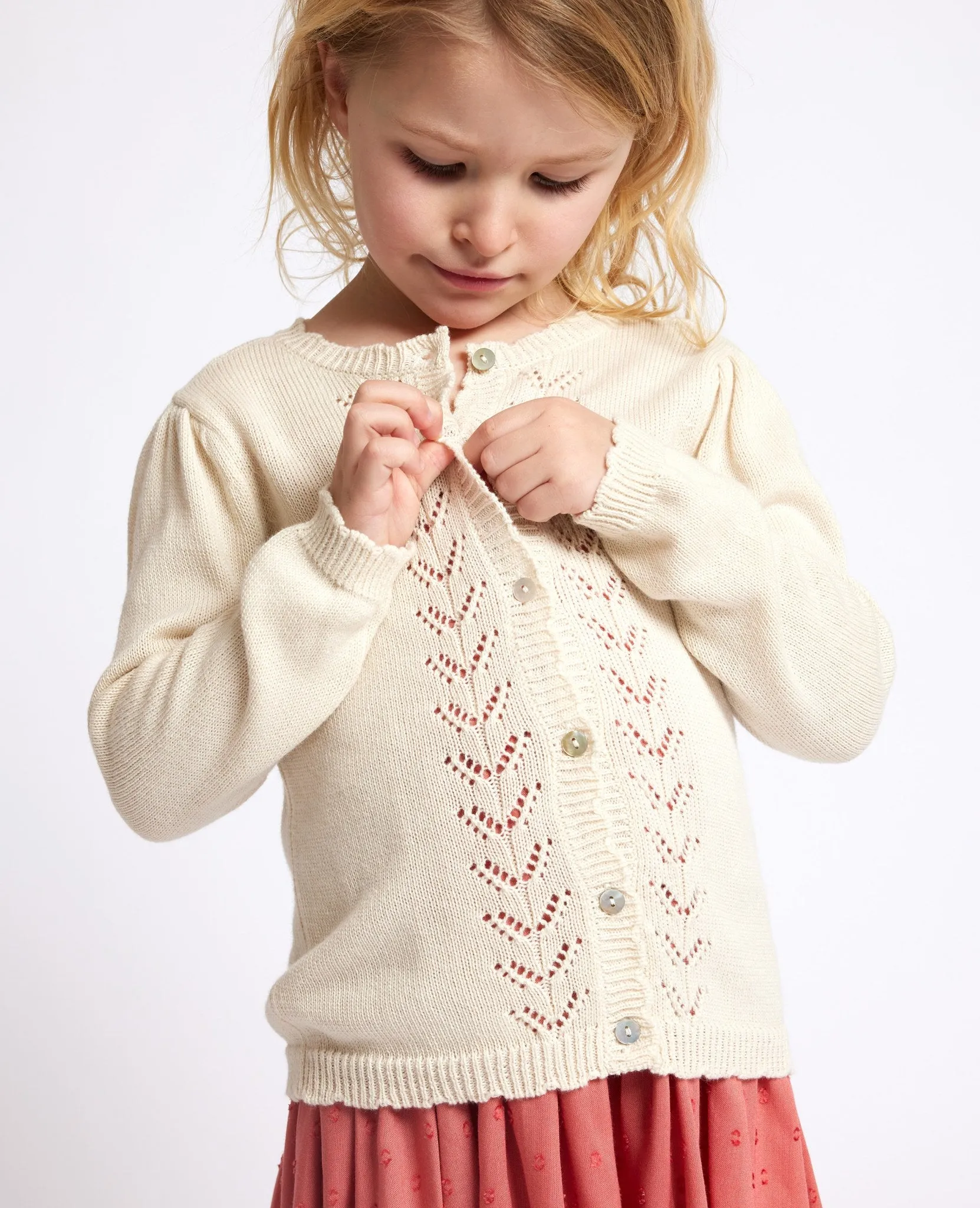 MINI 12GG ORGANIC COTTON CARDIGAN