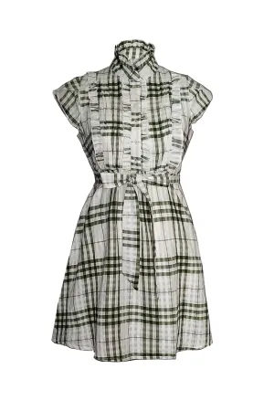 MISS PINKI Sara check shirt dress  - Petite