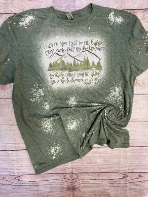 Mountains Bleached Tee