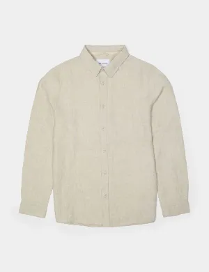 Mr Simple - Linen LS Shirt - Natural