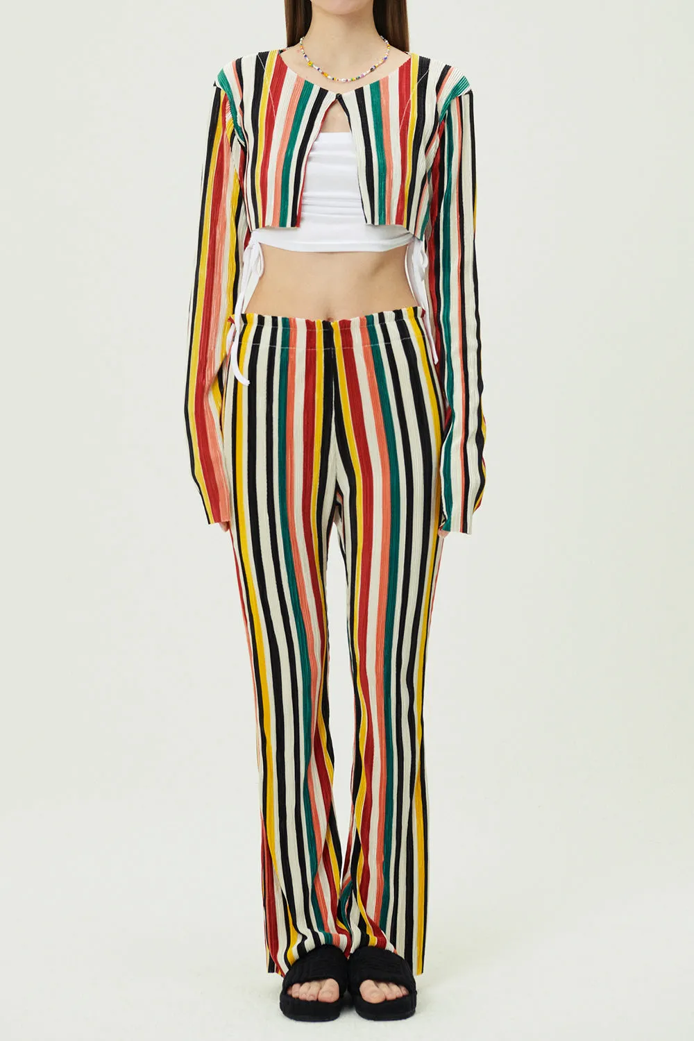 Nadua Striped Plisse Pants