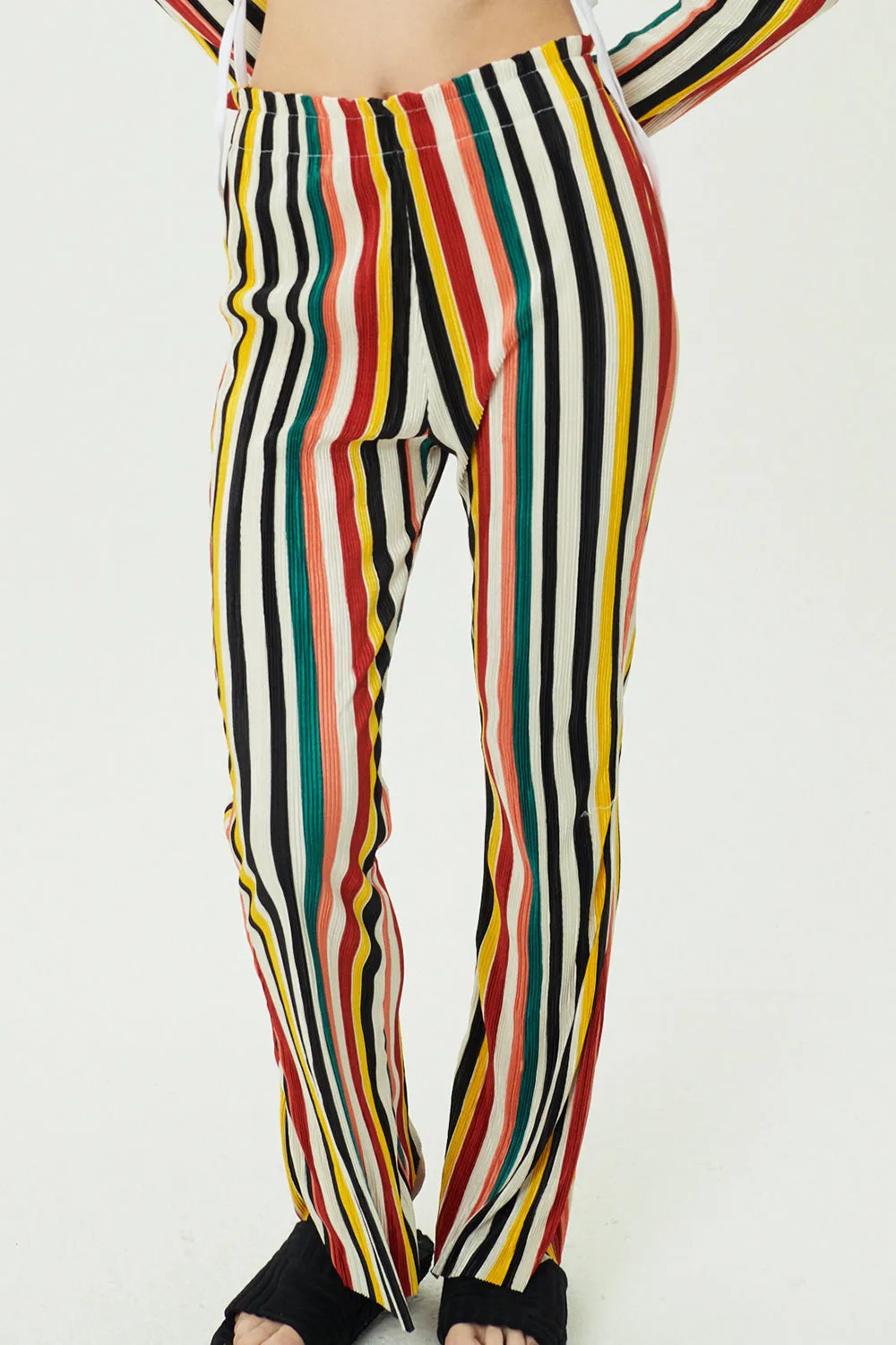 Nadua Striped Plisse Pants