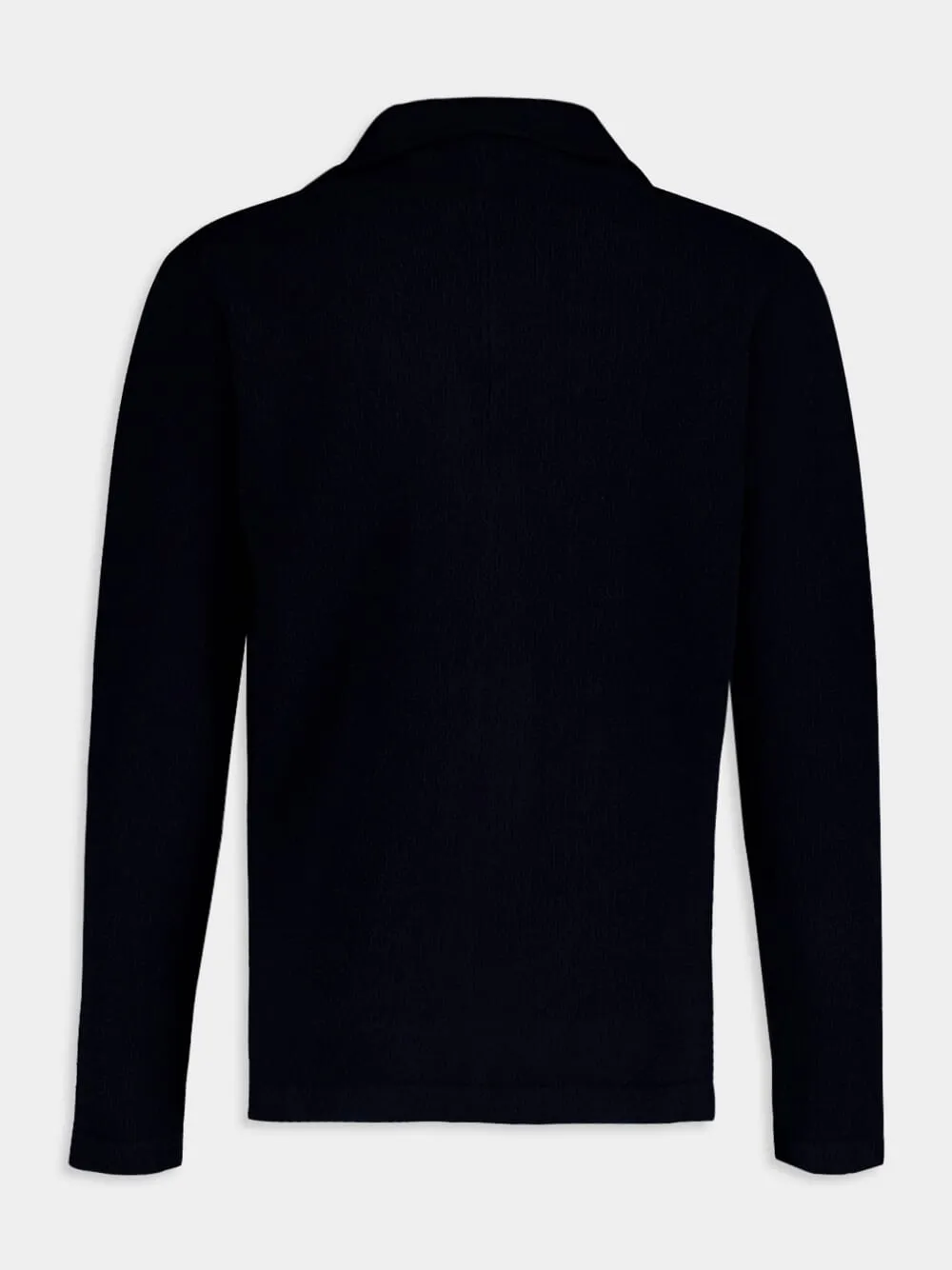 Navy Wool Cardigan