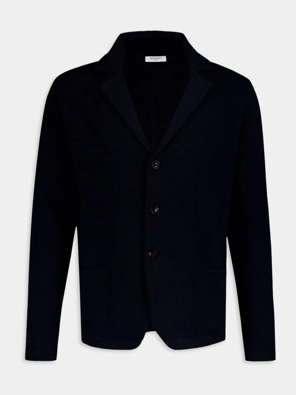 Navy Wool Cardigan