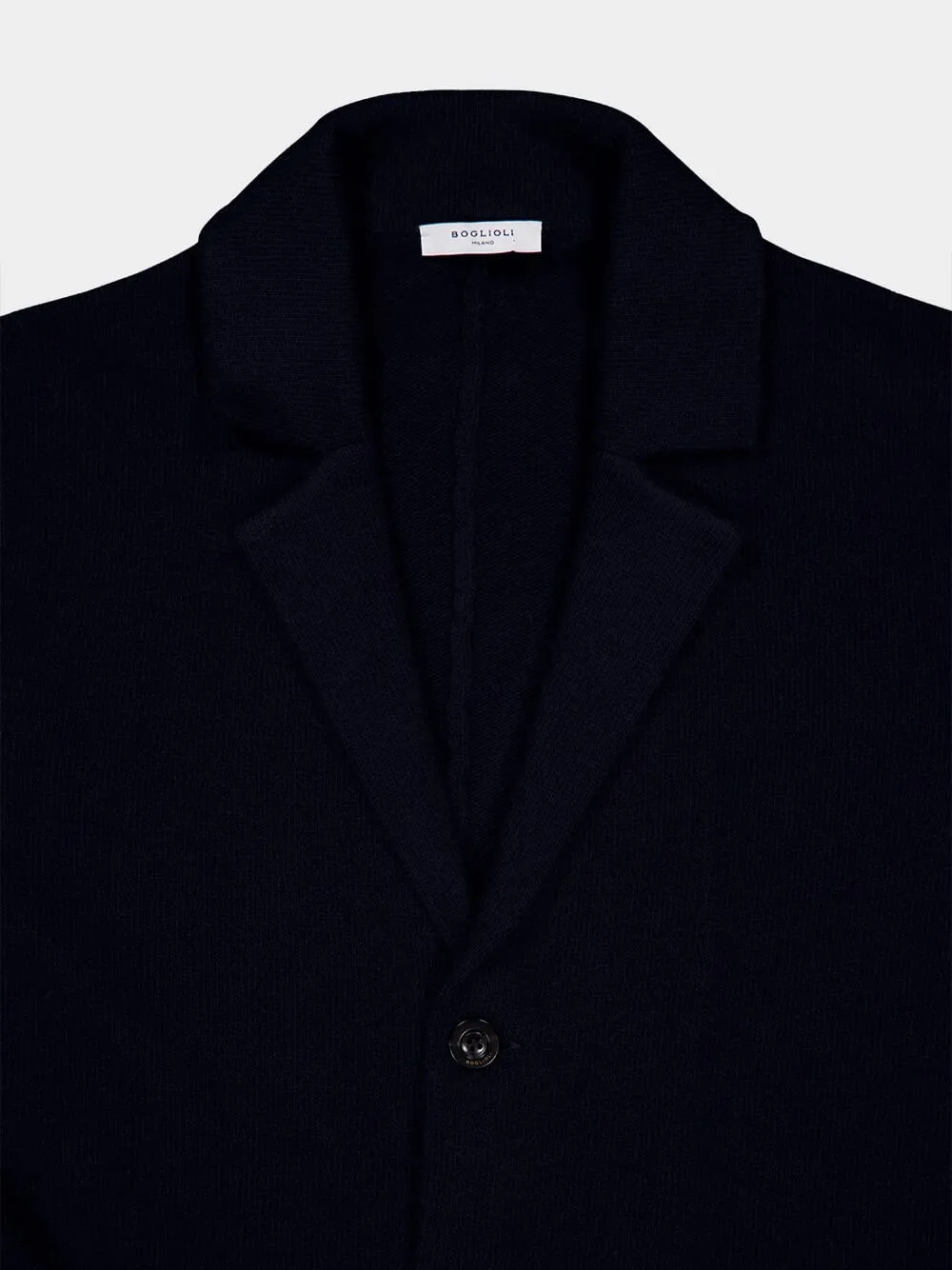 Navy Wool Cardigan