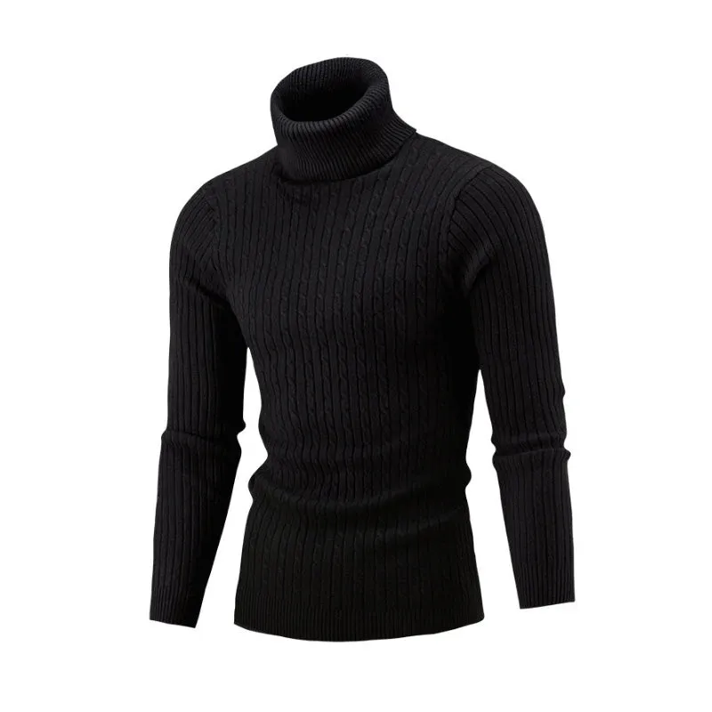 NEW 2018 Winter Mens  Fashion  Sweaters and Pullovers Men Brand Sweater Male Outerwear Jumper Knitted Turtleneck Sweaters M-XXL