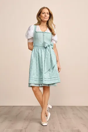 (new) Kruger Midi Dirndl 2pcs. 60cm "Yanna" turquoise