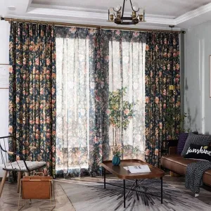 Nina Floral Fabric Curtain