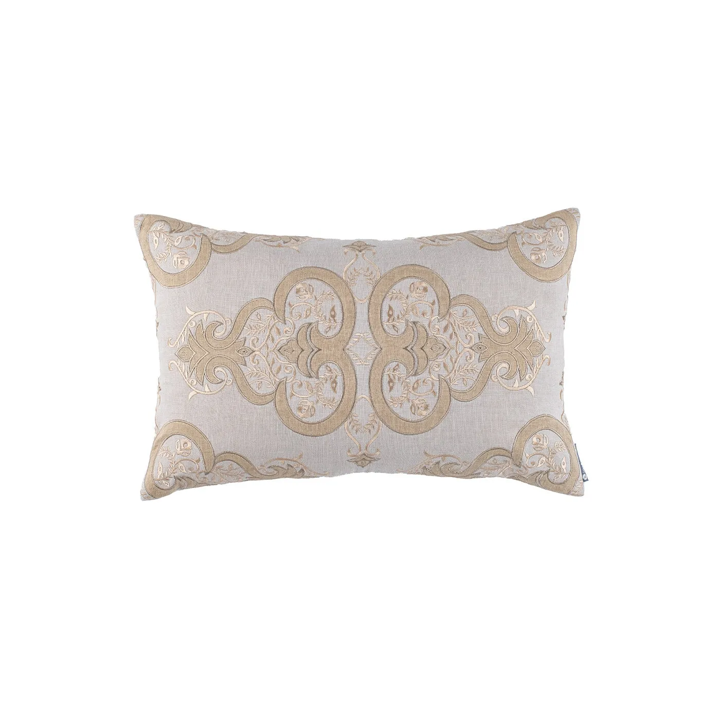 Nina Sm Rectangle Pillow Light Sand / Gold / Dark Sand 14X22