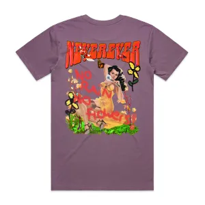 No rain no flowers Tee - Wine