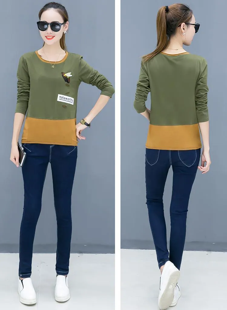 'Noteworthy' Patchwork Shirt