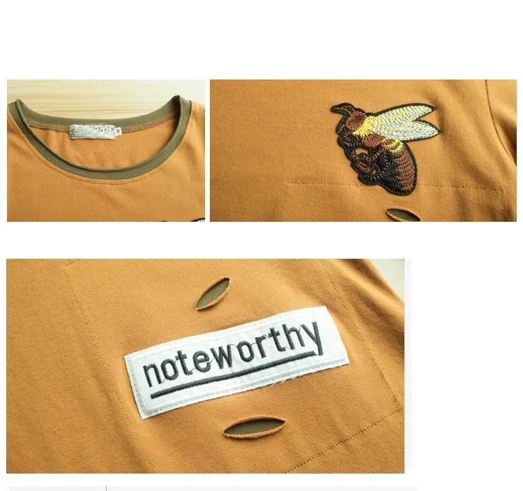 'Noteworthy' Patchwork Shirt