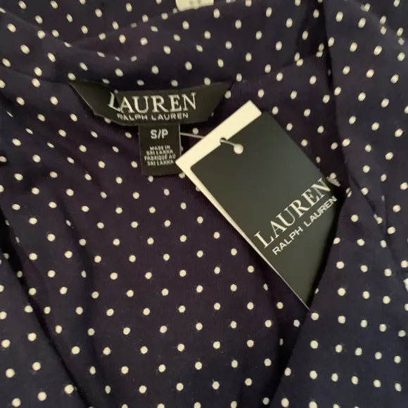 NWT Lauren Ralph Lauren Super Soft Cotton Sleep Shirt Size S