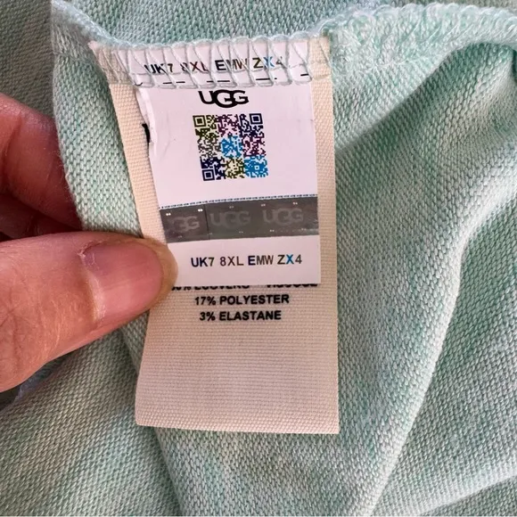 NWT UGG MONROSE Robe Mint Green Women’s S Incredibly Soft Stretchy Lounge Belted