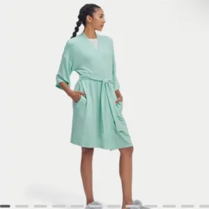 NWT UGG MONROSE Robe Mint Green Women’s S Incredibly Soft Stretchy Lounge Belted