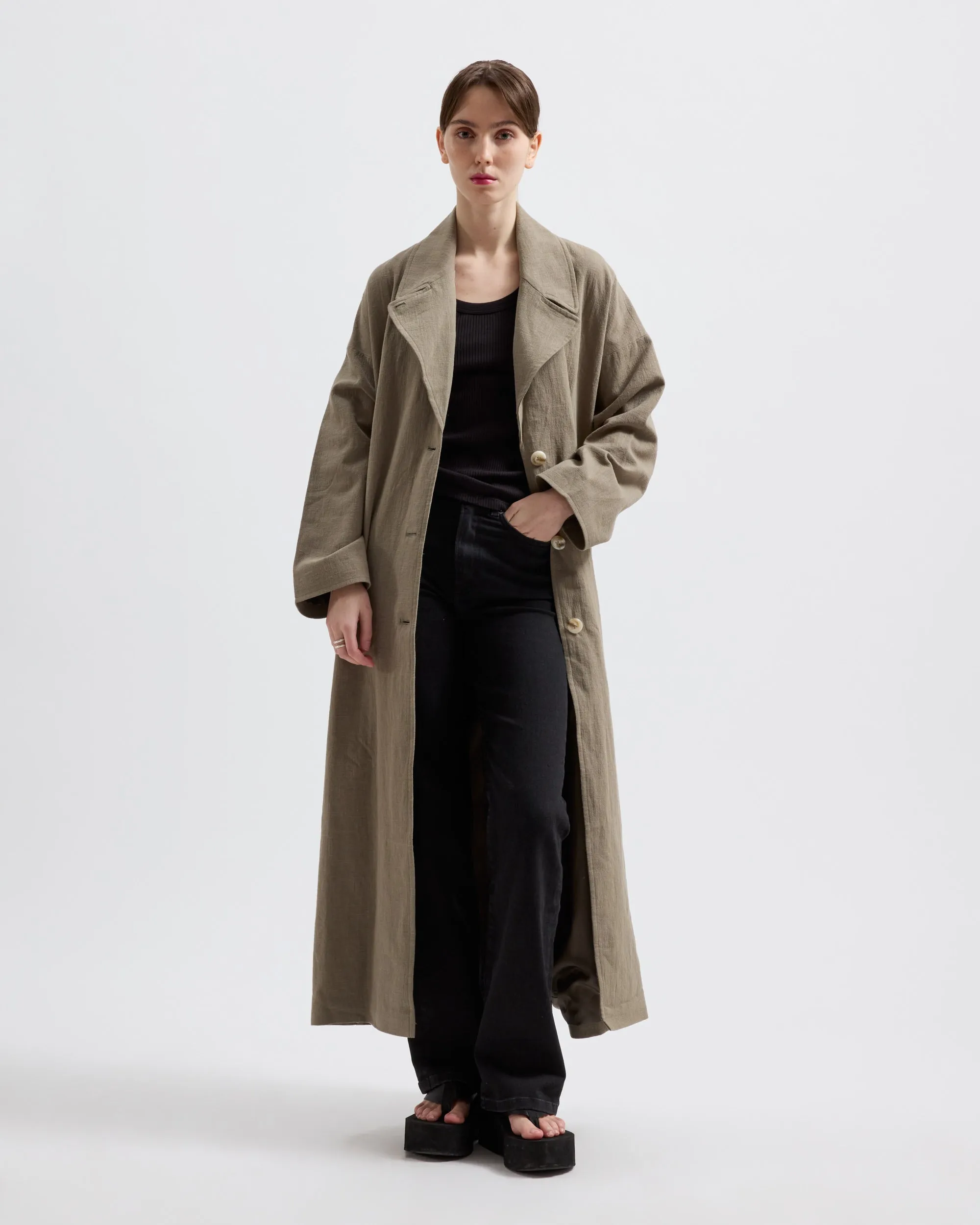 Odette Linen – Light Moss