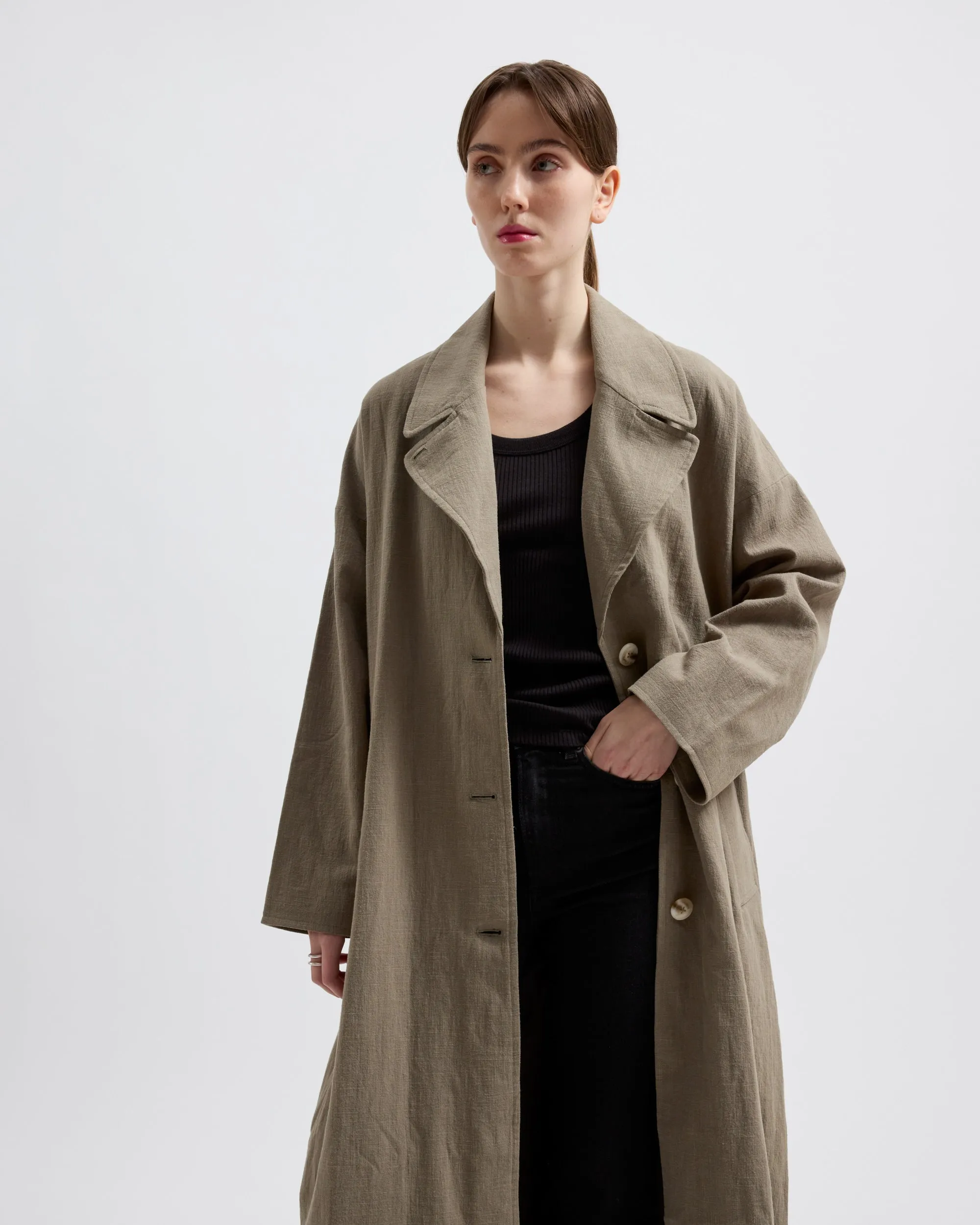 Odette Linen – Light Moss