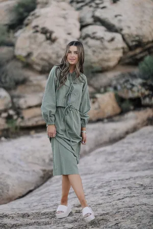 Odie Skirt & Top Set in Green