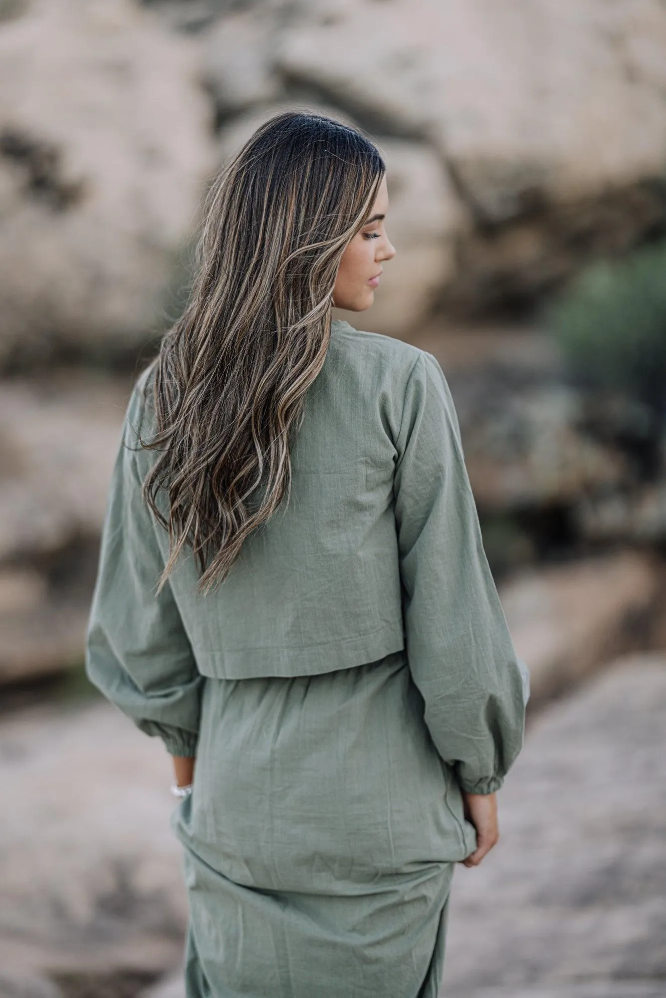 Odie Skirt & Top Set in Green
