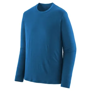 Patagonia Men's Long Sleeved Capilene Cool Merino Blend Shirt - Endless Blue