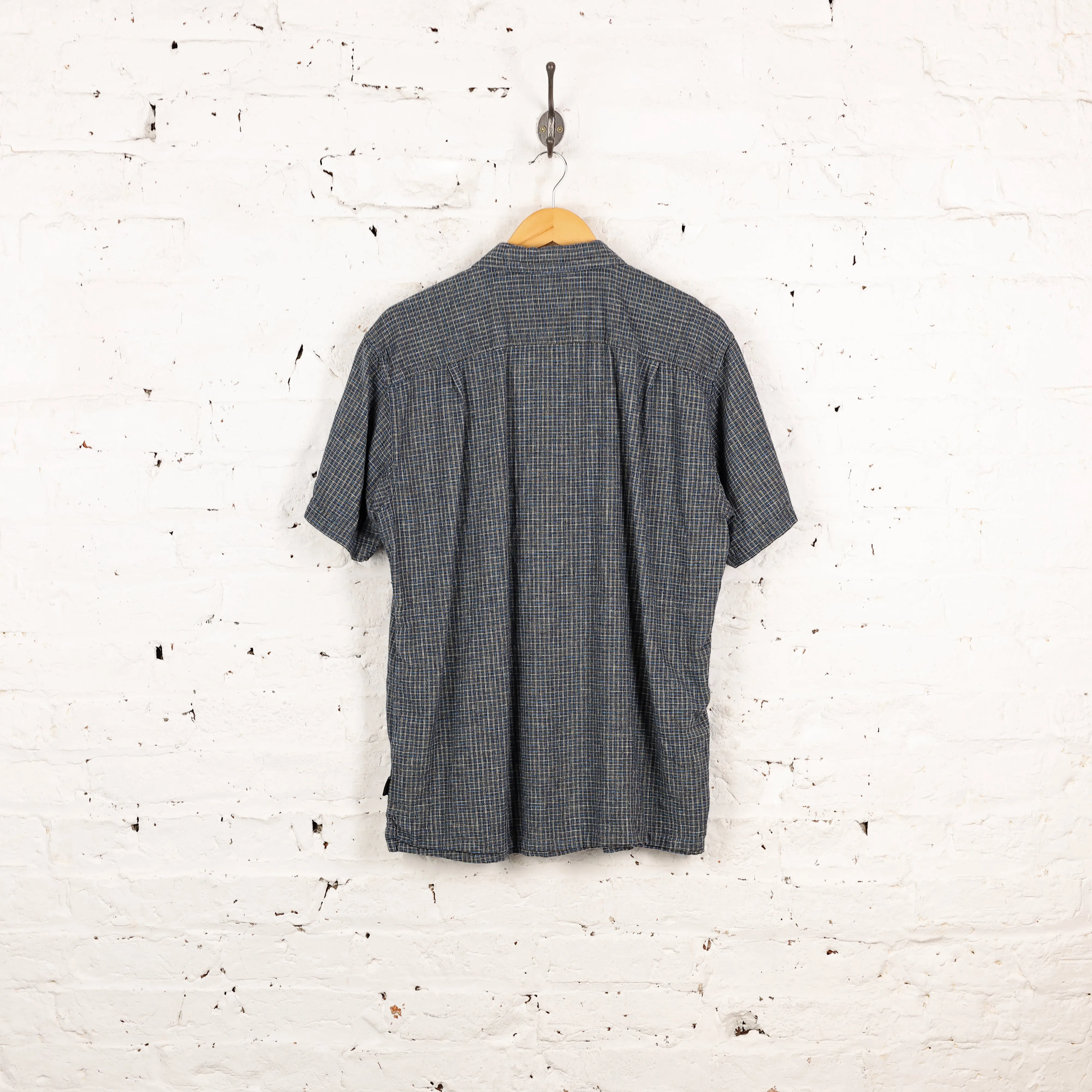 Patagonia Short Sleeve Check Shirt - Blue - L