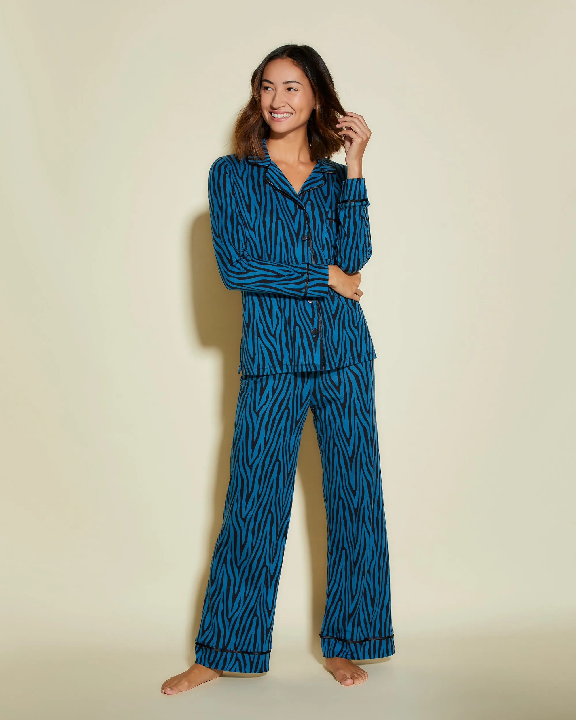 Petite Long Sleeve Top & Pant Pajama Set