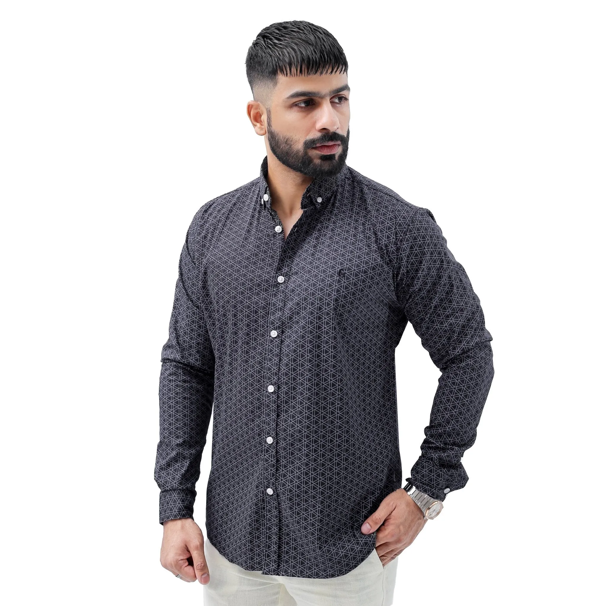 Phantom Charcoal Casual Shirt