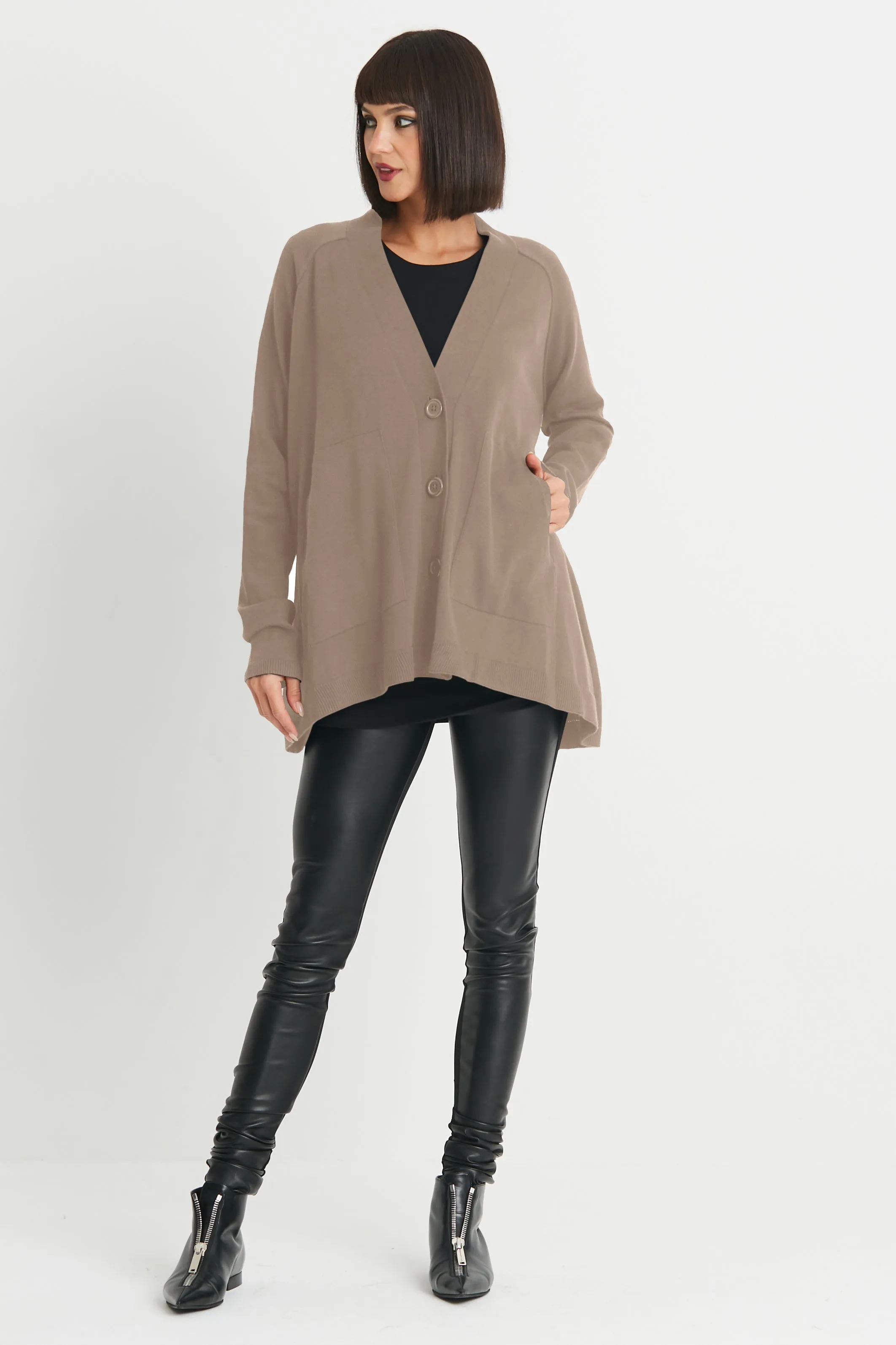Pima Cotton Varsity Cardigan