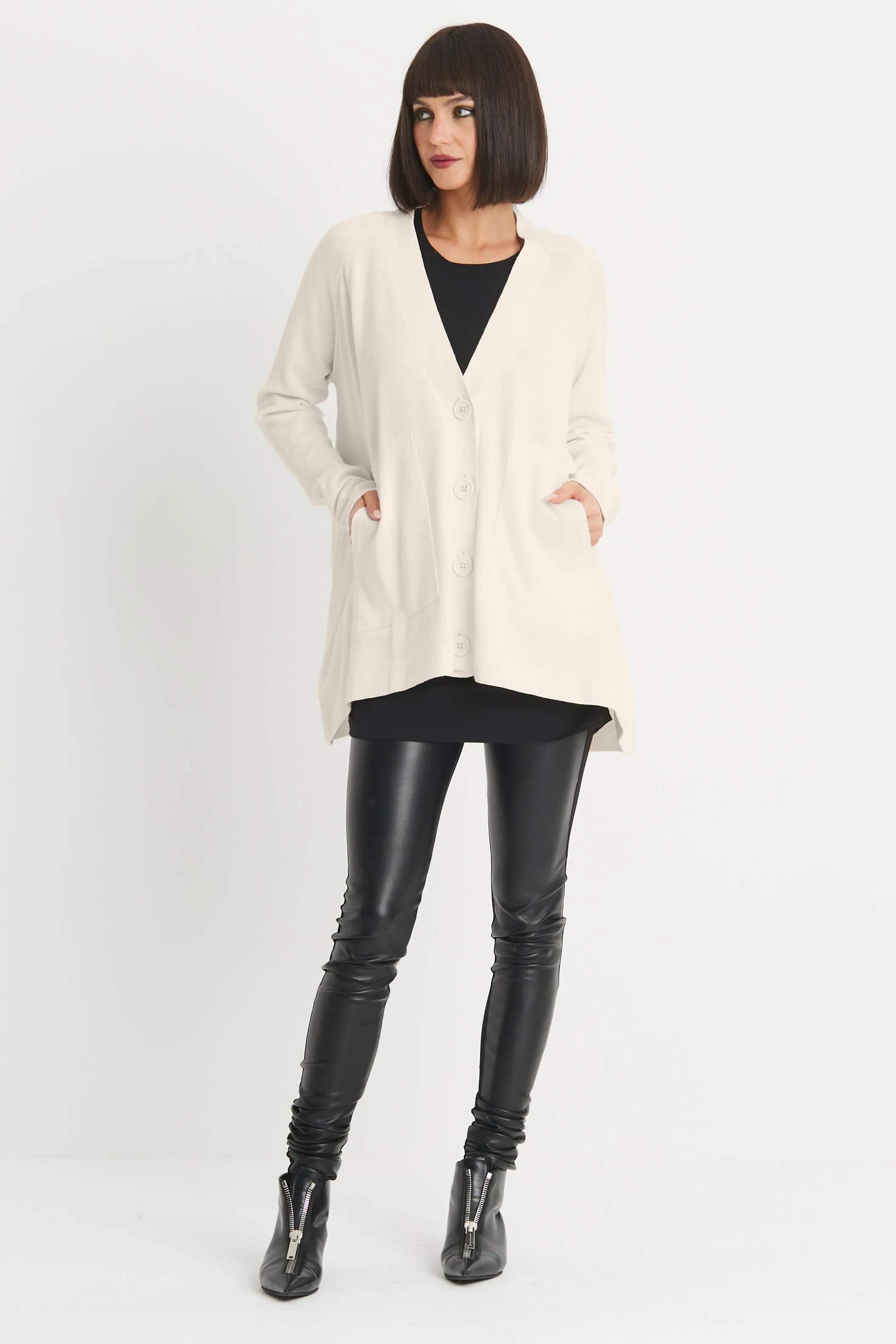 Pima Cotton Varsity Cardigan