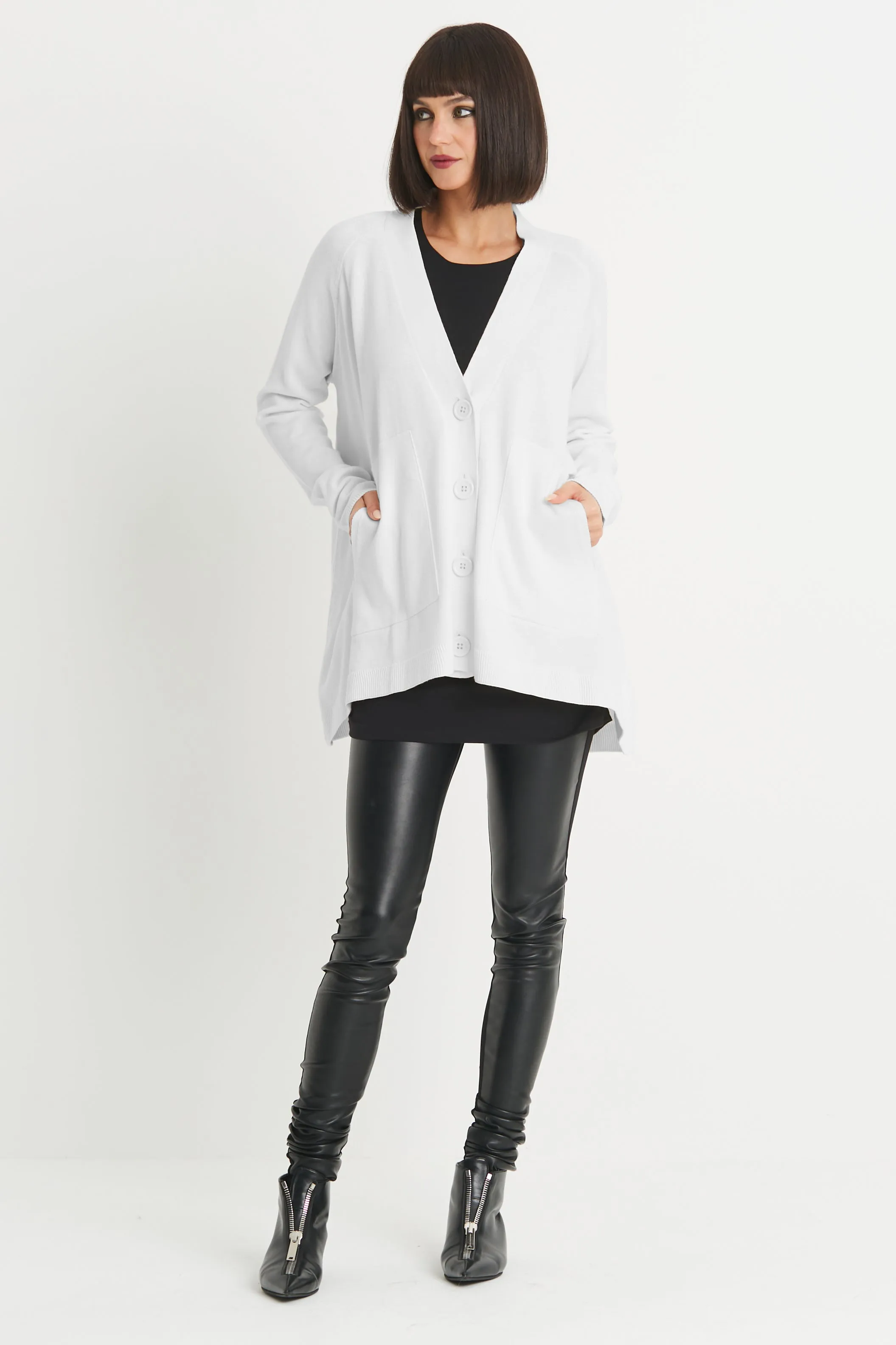Pima Cotton Varsity Cardigan