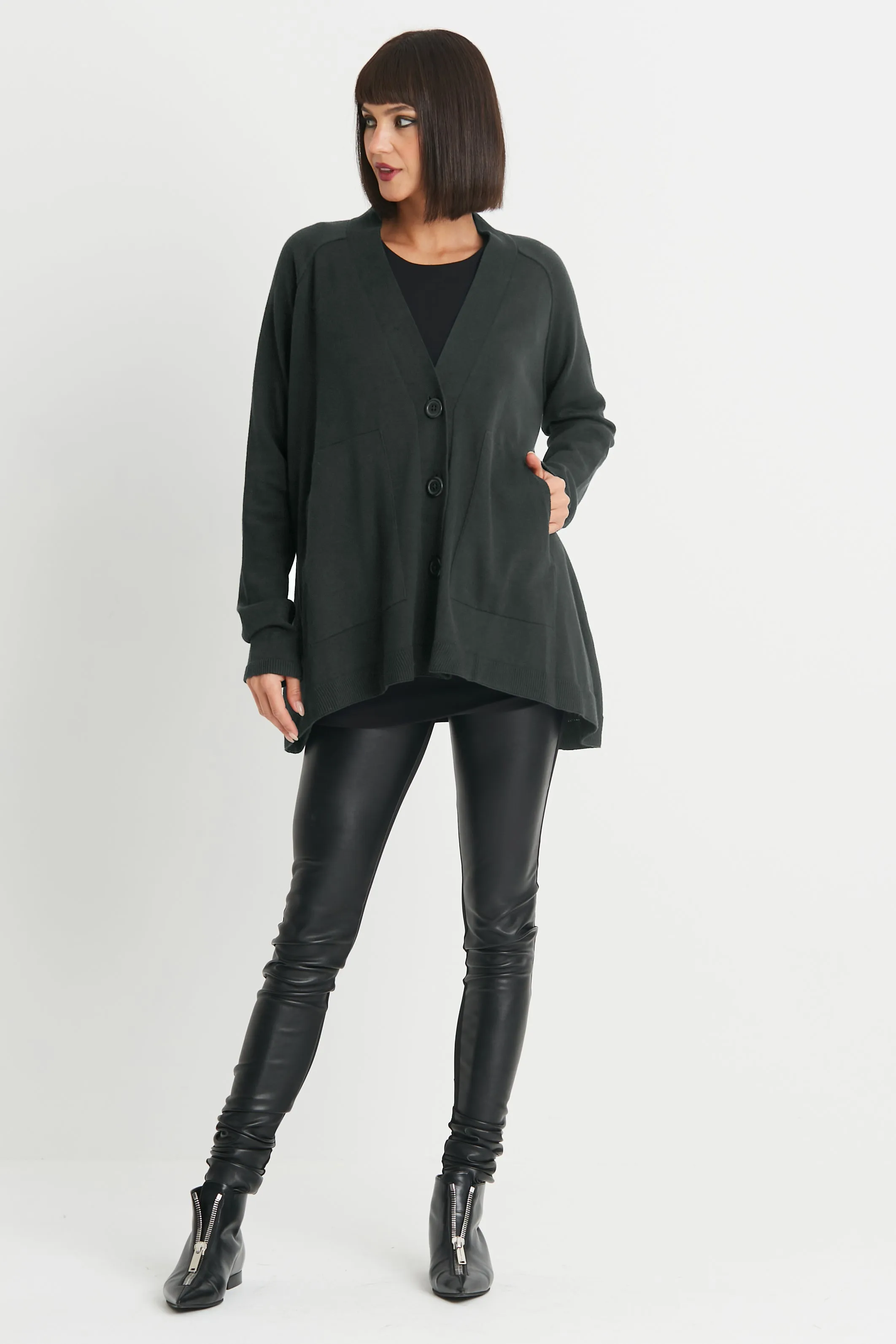 Pima Cotton Varsity Cardigan