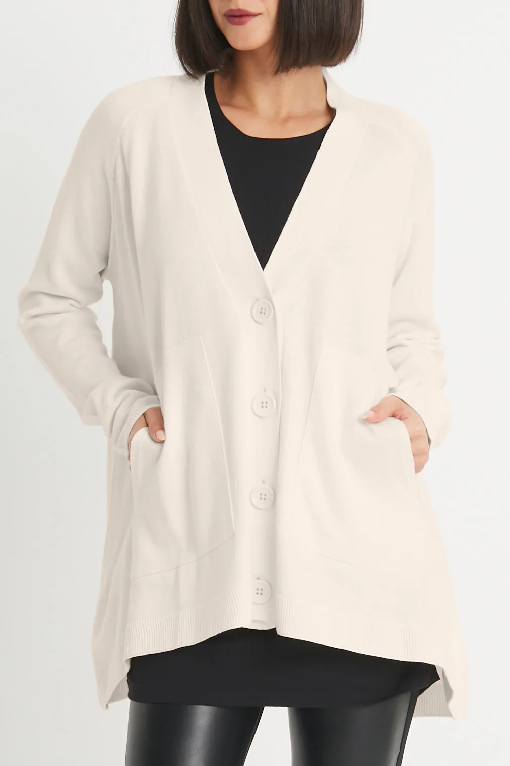 Pima Cotton Varsity Cardigan