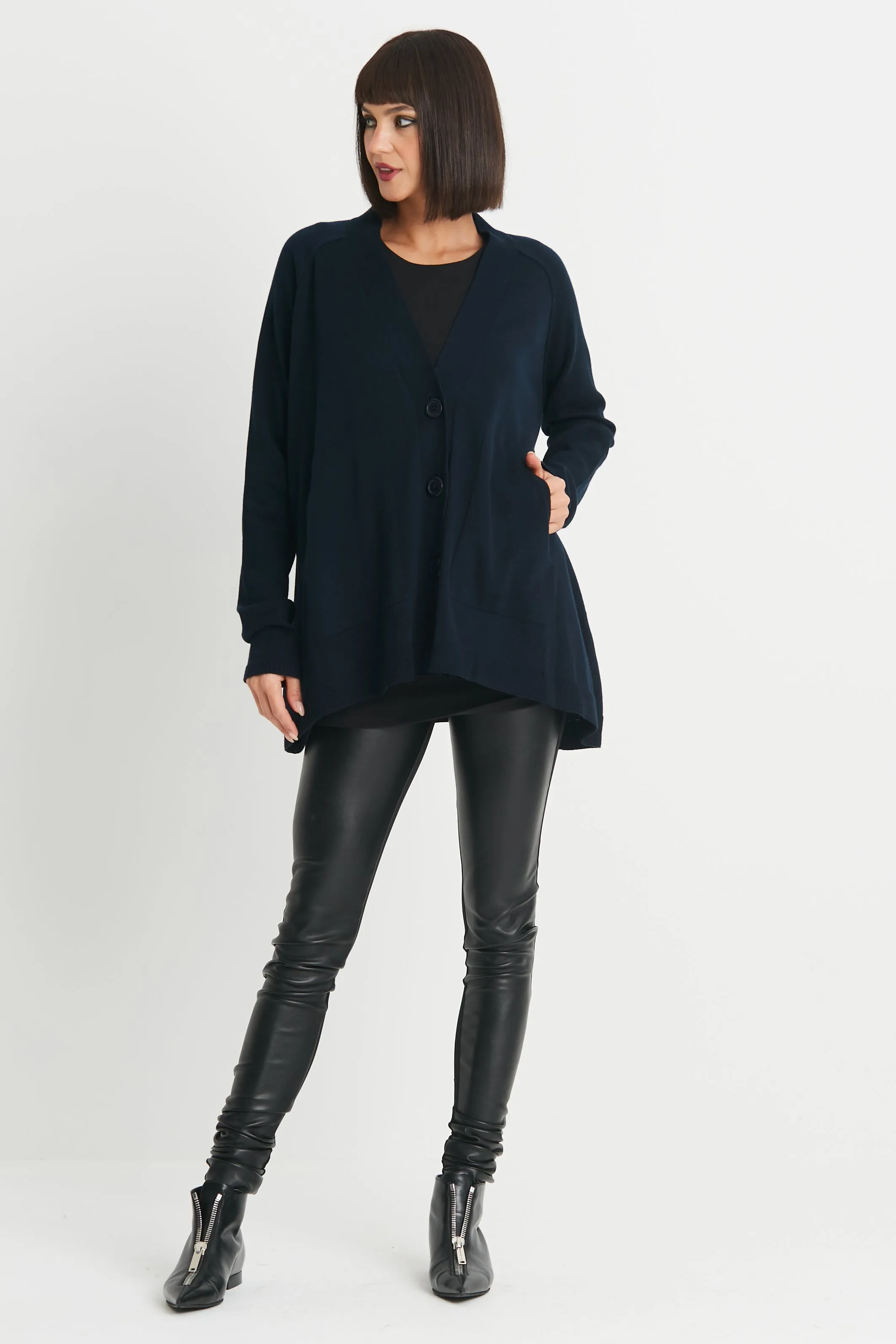 Pima Cotton Varsity Cardigan