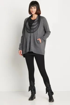 Pima Cotton Varsity Cardigan