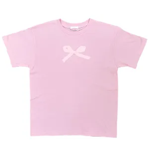 pink bow tee