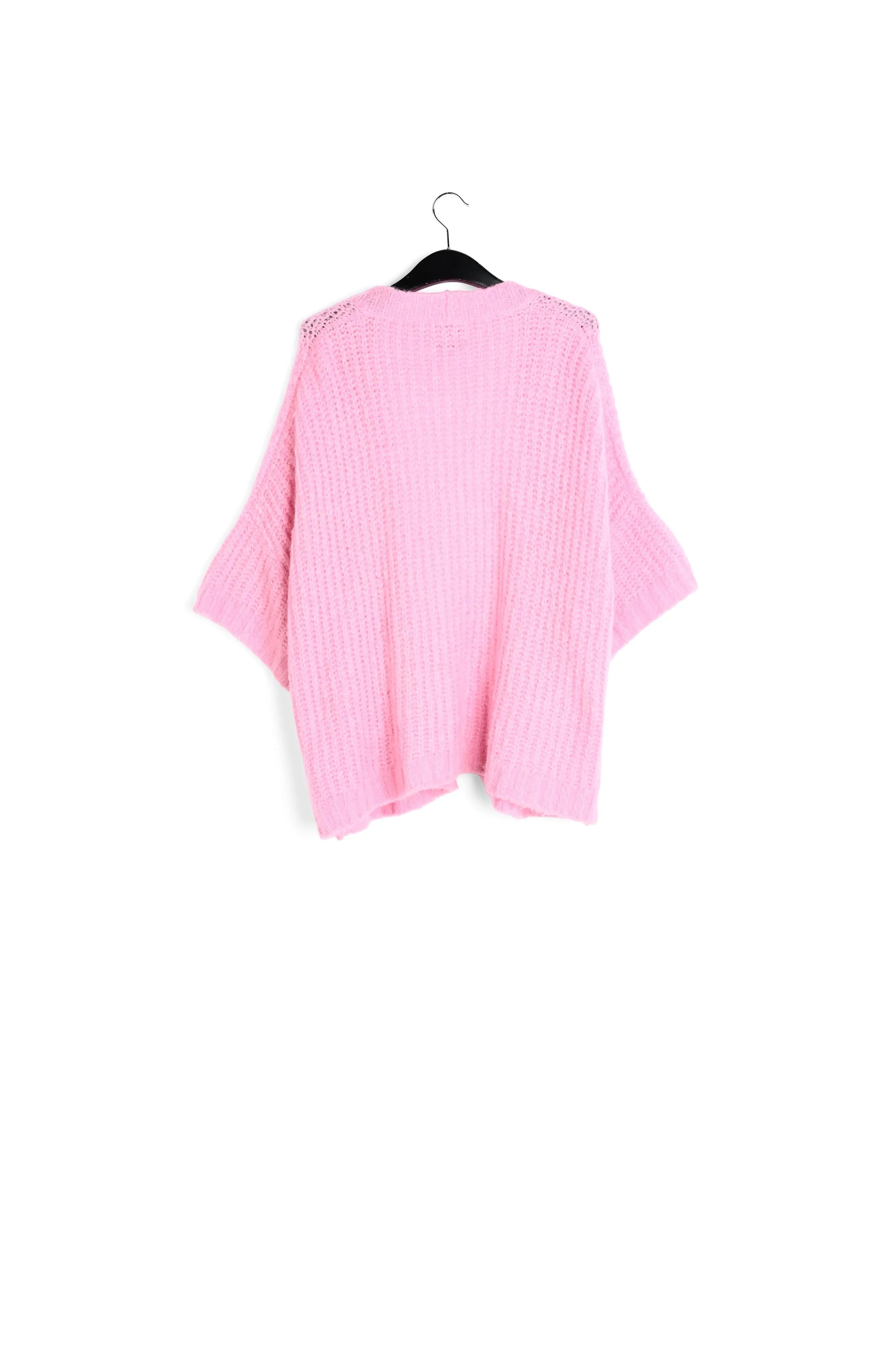 Pink boxy cut cardigan