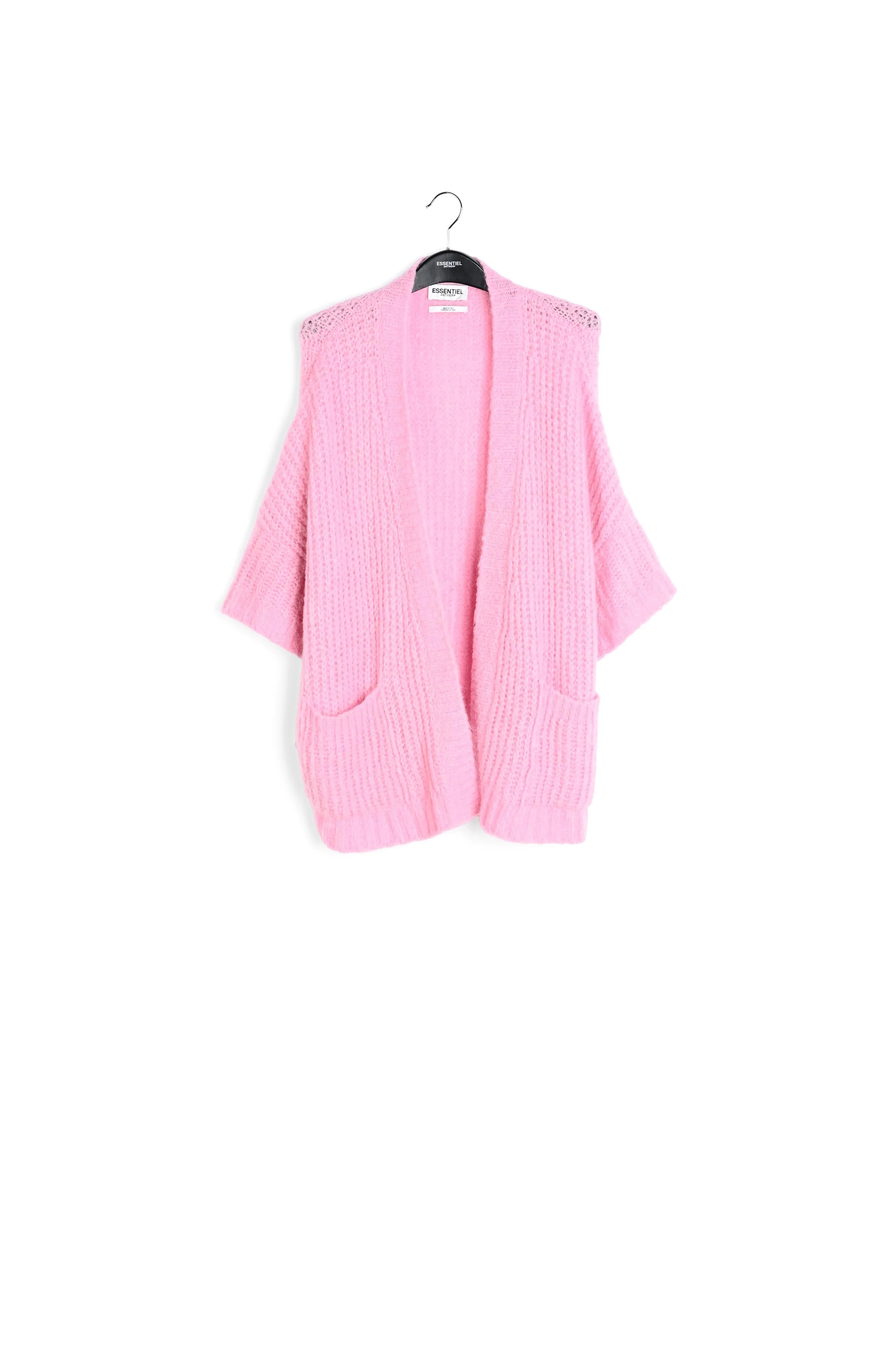 Pink boxy cut cardigan