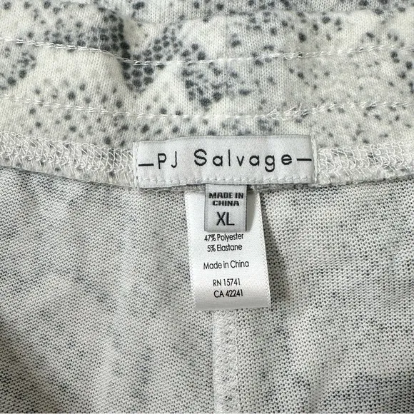 P.J. Salvage Tank Top Shorts Set in Ivory Snake Print Lounge Pajamas