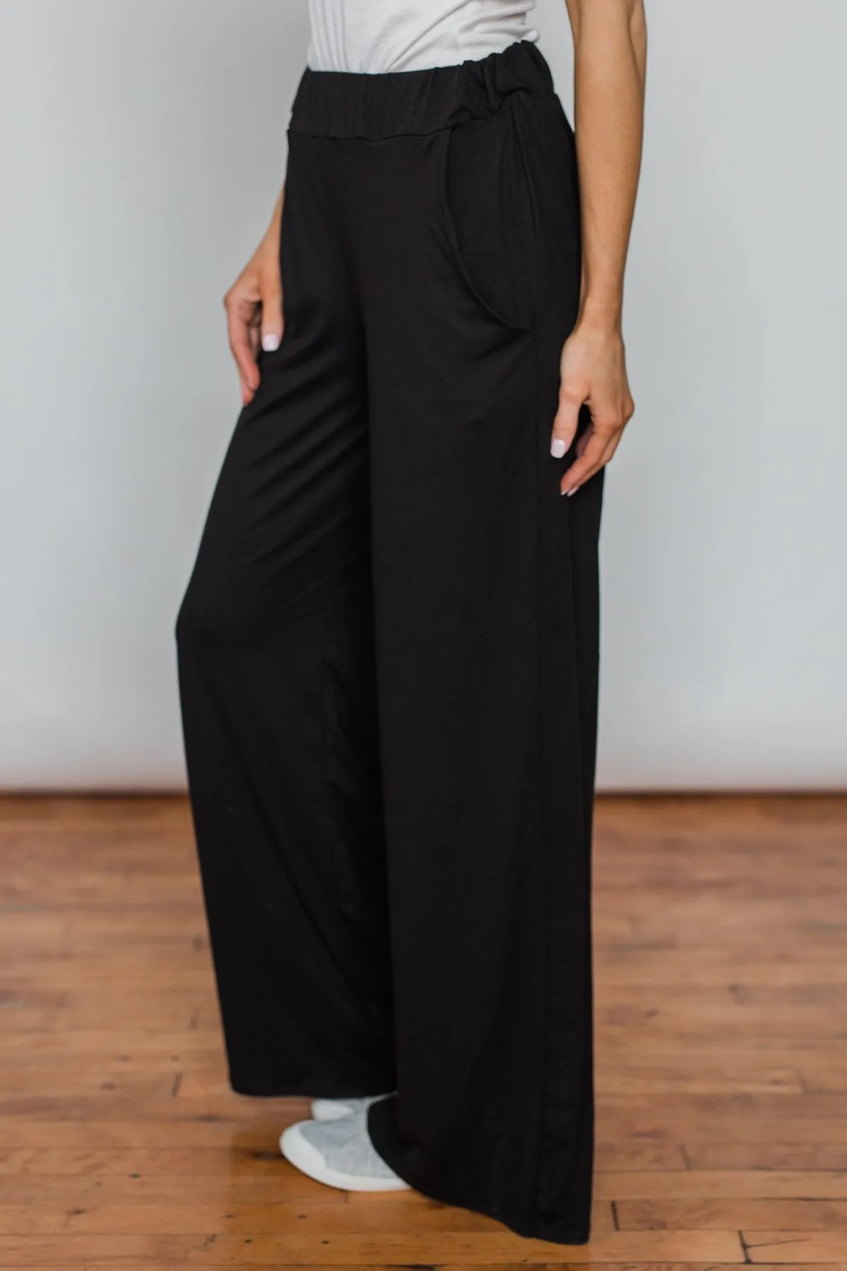 Pocket Lounge Pants - Solid Black