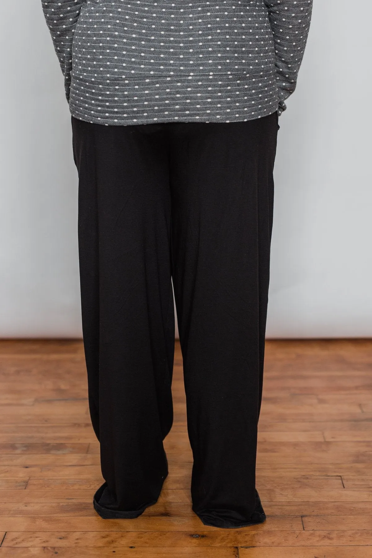 Pocket Lounge Pants - Solid Black