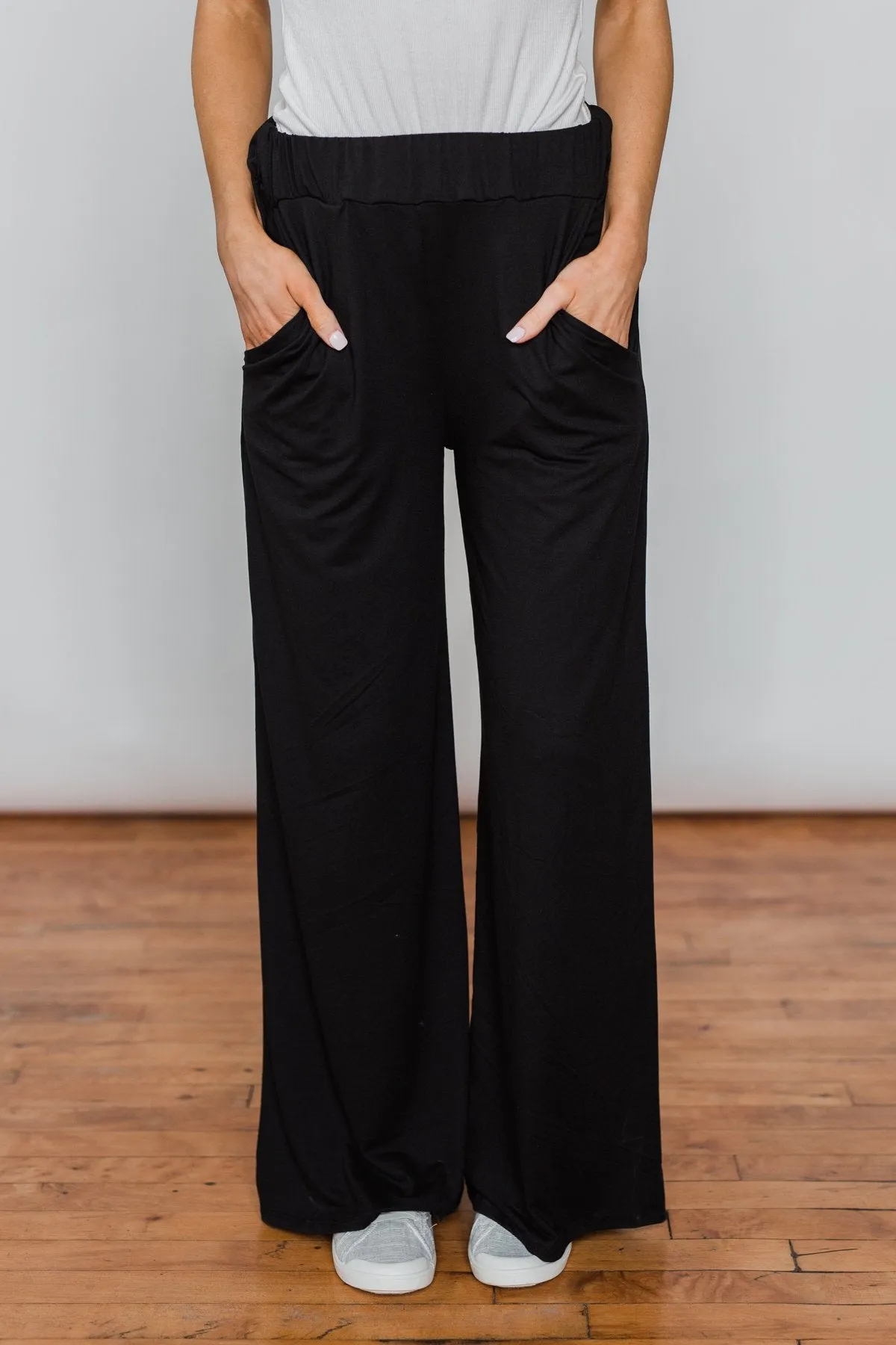 Pocket Lounge Pants - Solid Black