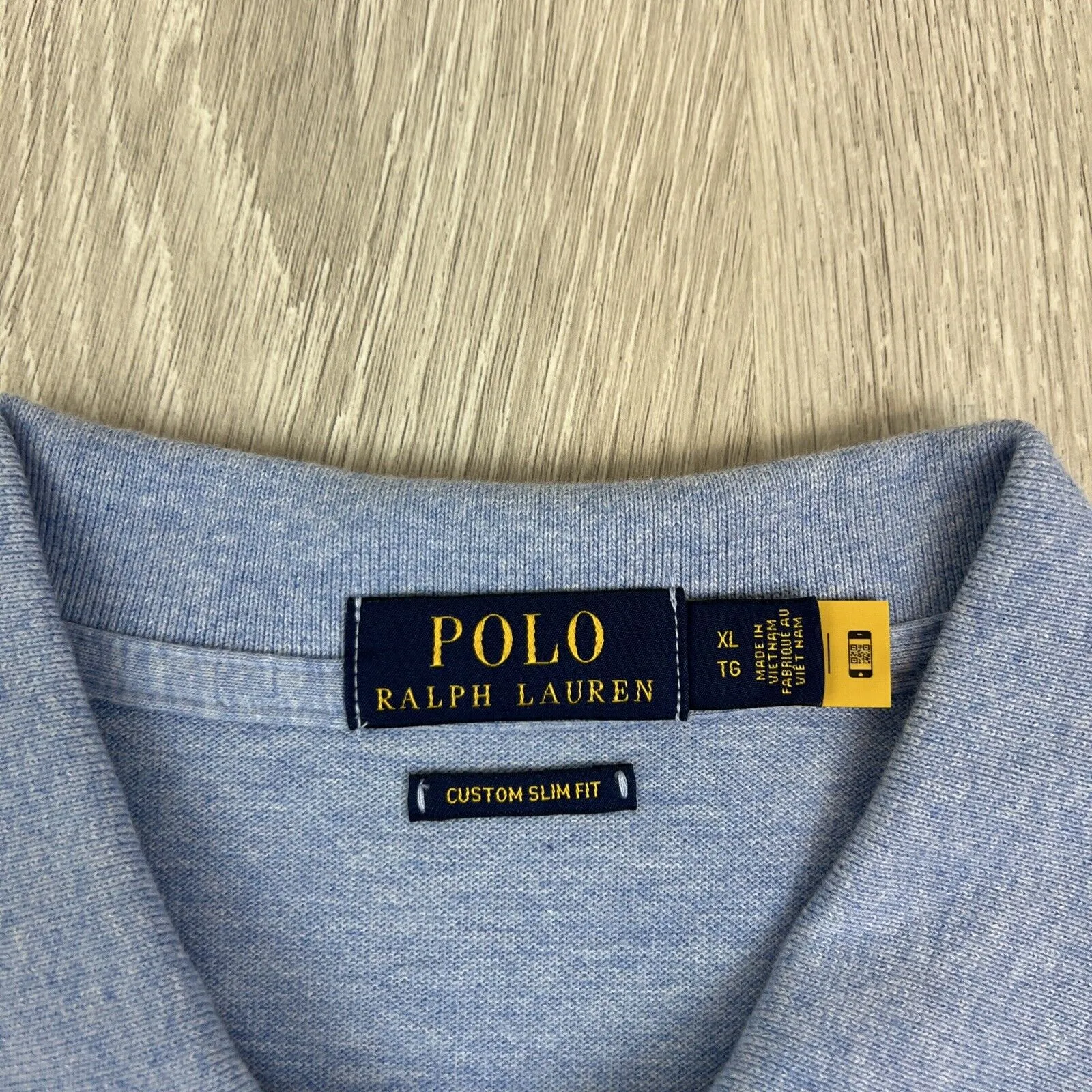 Polo Ralph Lauren Mens Light Blue Polo Shirt Size XL
