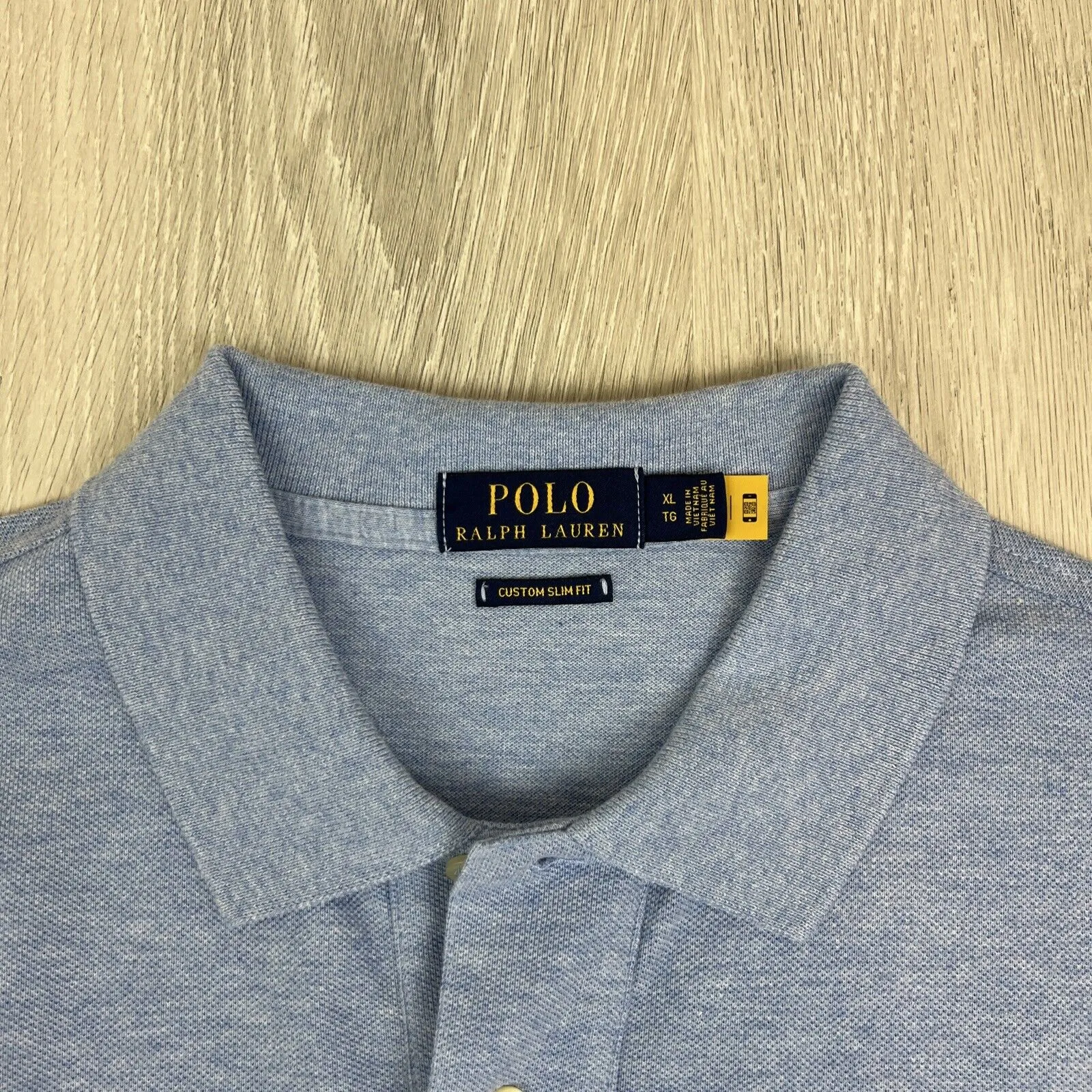 Polo Ralph Lauren Mens Light Blue Polo Shirt Size XL