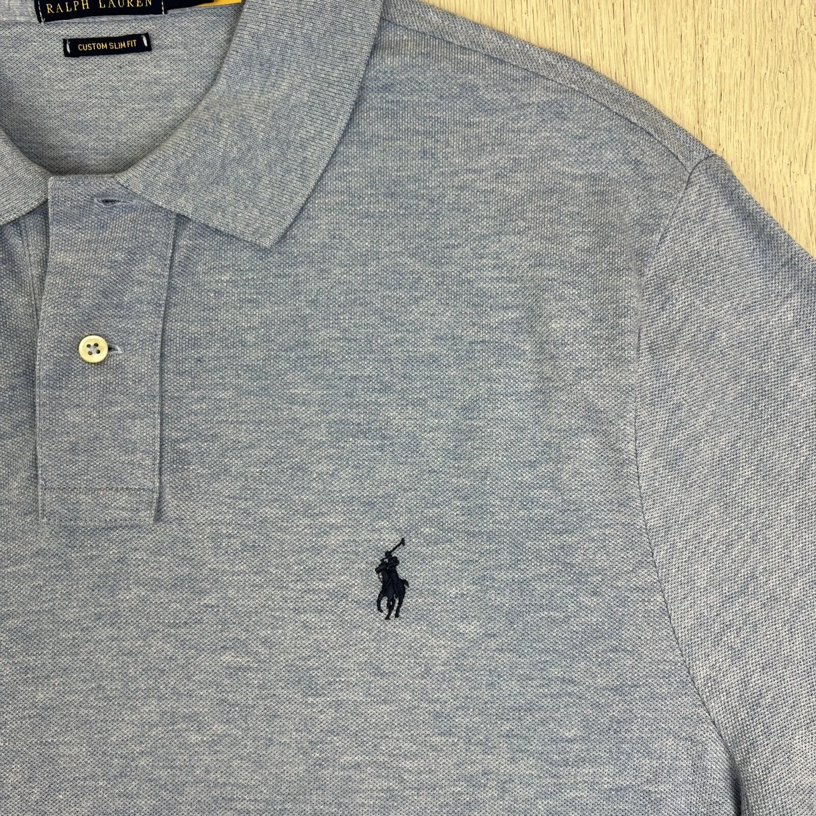 Polo Ralph Lauren Mens Light Blue Polo Shirt Size XL