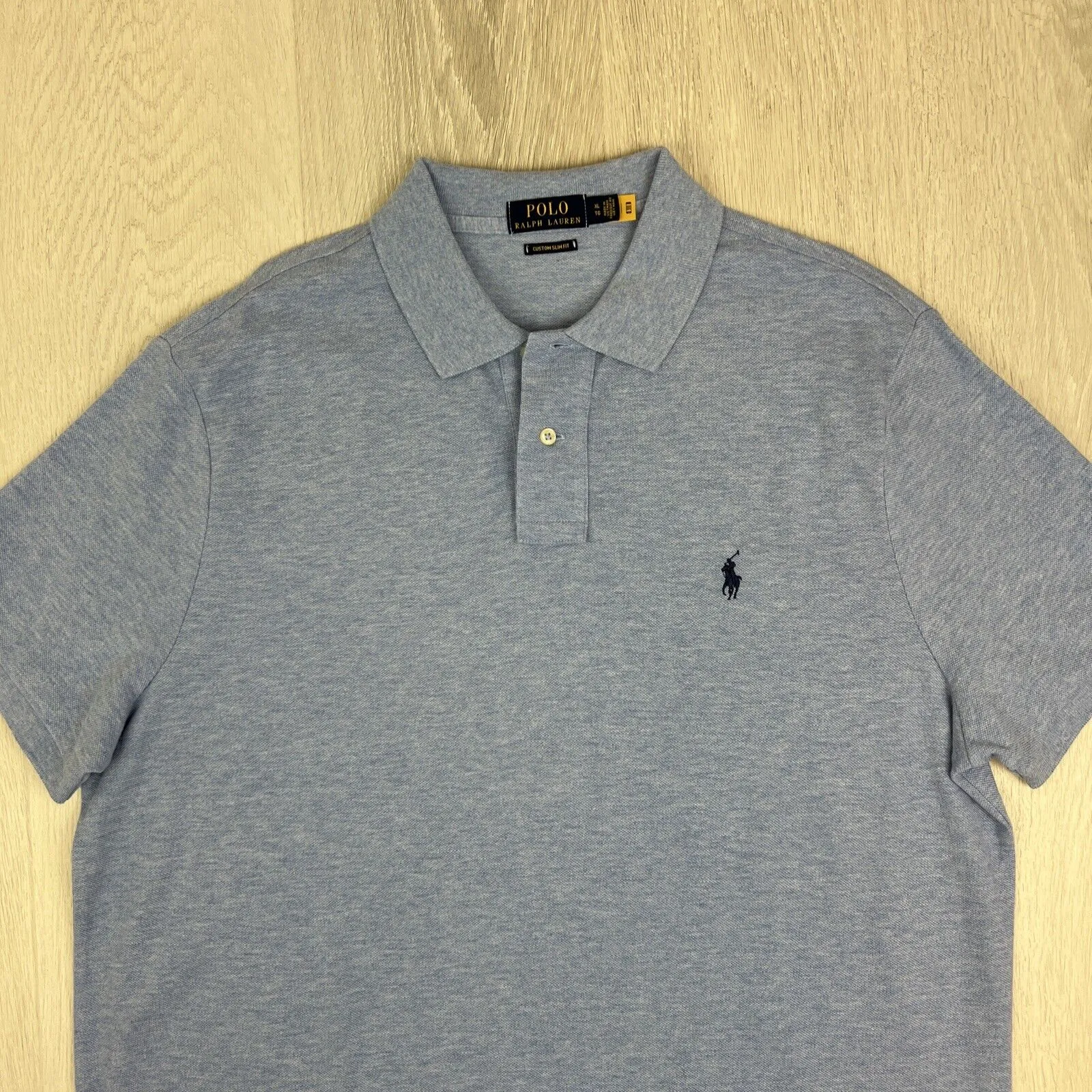Polo Ralph Lauren Mens Light Blue Polo Shirt Size XL