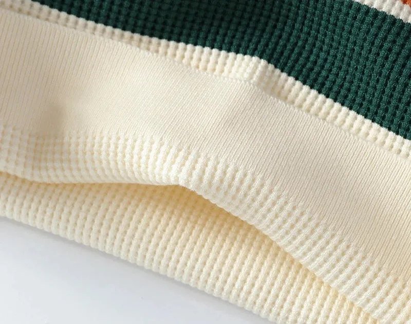 Pull Homme 2024 New Fall Winter High End Luxury Knit Sweater Men Korean Fashion Mens Pullover Sweaters Thick Warm Striped Jumper