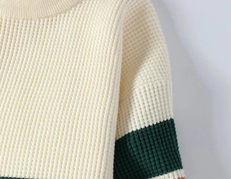 Pull Homme 2024 New Fall Winter High End Luxury Knit Sweater Men Korean Fashion Mens Pullover Sweaters Thick Warm Striped Jumper