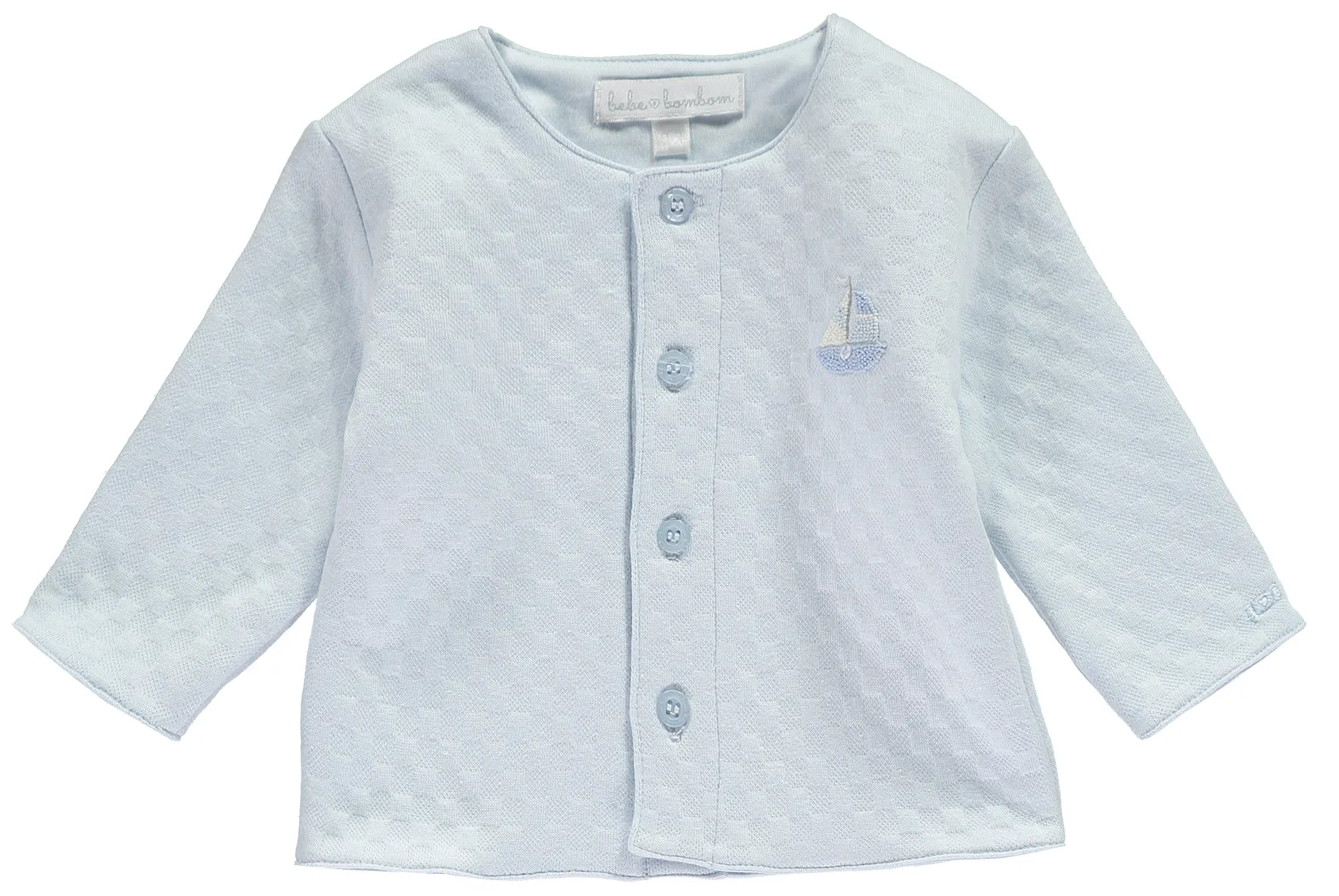 Quilted Cardigan with Hand Embroidery
