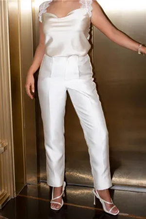 "The Chloe" - Trousers (Cream)