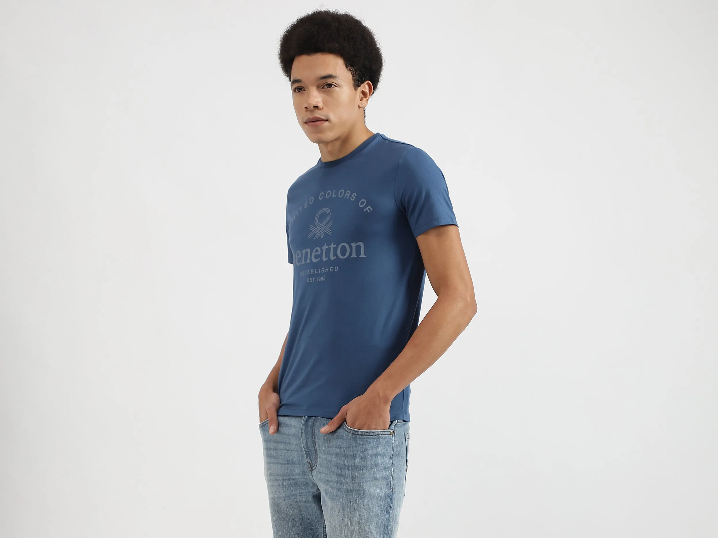 Regular Fit Round Neck Printed T-Shirts